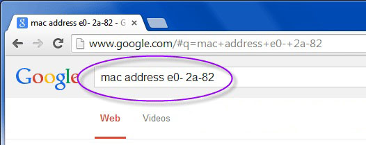 شناسایی کارخانه سازنده کارت شبکه با استفاده از MAC Address