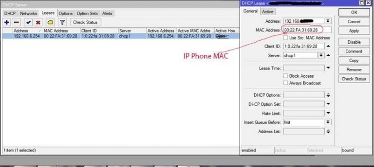IP Phone MAC