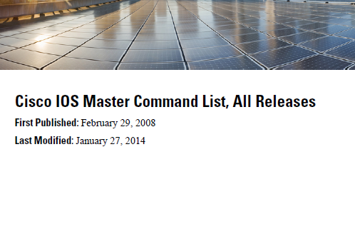 کتاب Cisco IOS Master Command List All Releases
